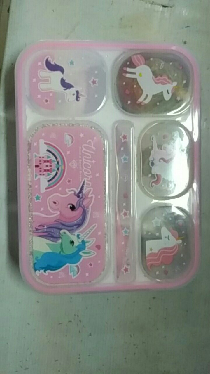 Kotak Makan / Lunch Box Yooyee /yishiyi 5 Sekat Anti Tumpah