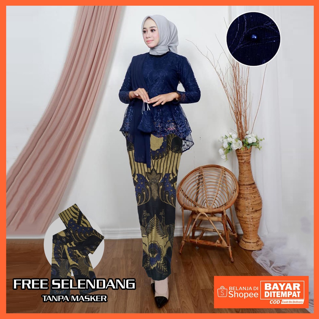 NEW ARRIVAL - BISA COD | KEBAYA AURORA Kebaya brukat modern kebaya wisuda tunangan lamaran kebaya pesta outfit kondangan kekinian kebaya brokat tulle premiun