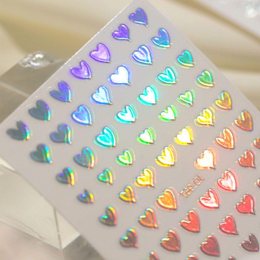1pc Stiker Kuku 3D Motif Bintang Mawar Warna-Warni Untuk Dekorasi Nail Art