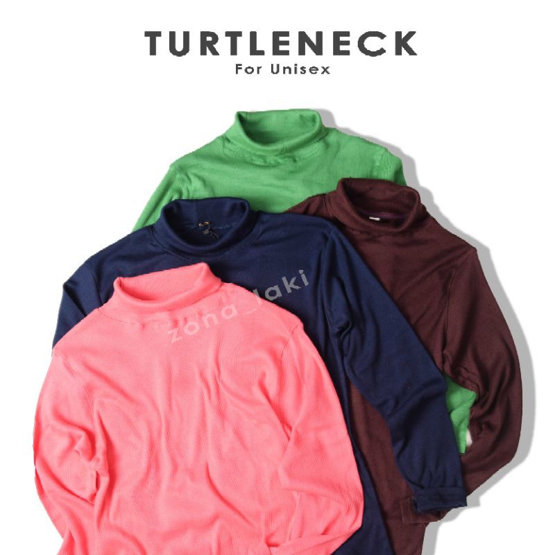 Koas Turtle Neck/ Kaos Kerah Tinggi Pria Wanita Sweater Kerah Tinggi Pria