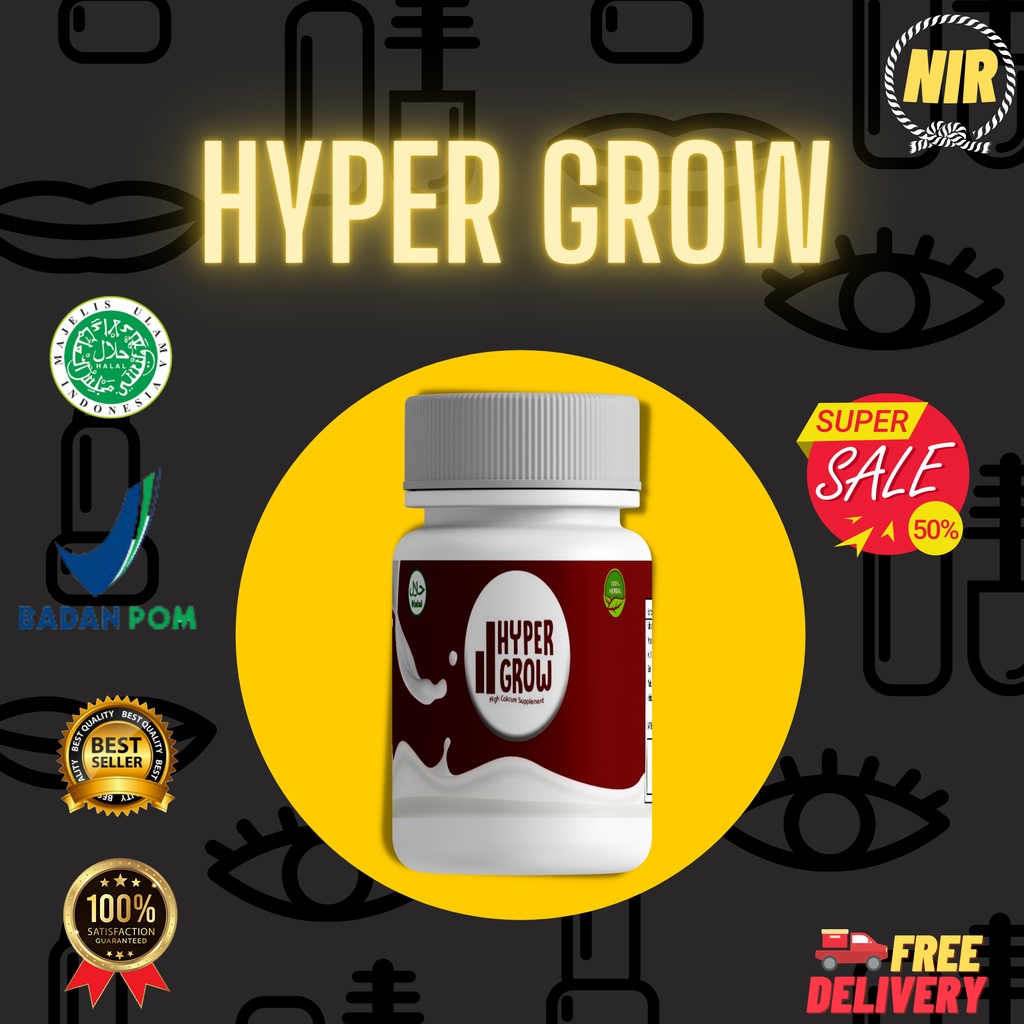 

HYPER GROW / Peninggi Badan Terlaris / susu penambah tinggi badan / penambah tinggi ba