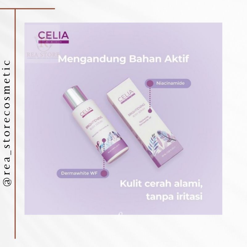 BRIGHTENING BODY SERUM CELIA SKIN // HANDBODY PEMUTIH