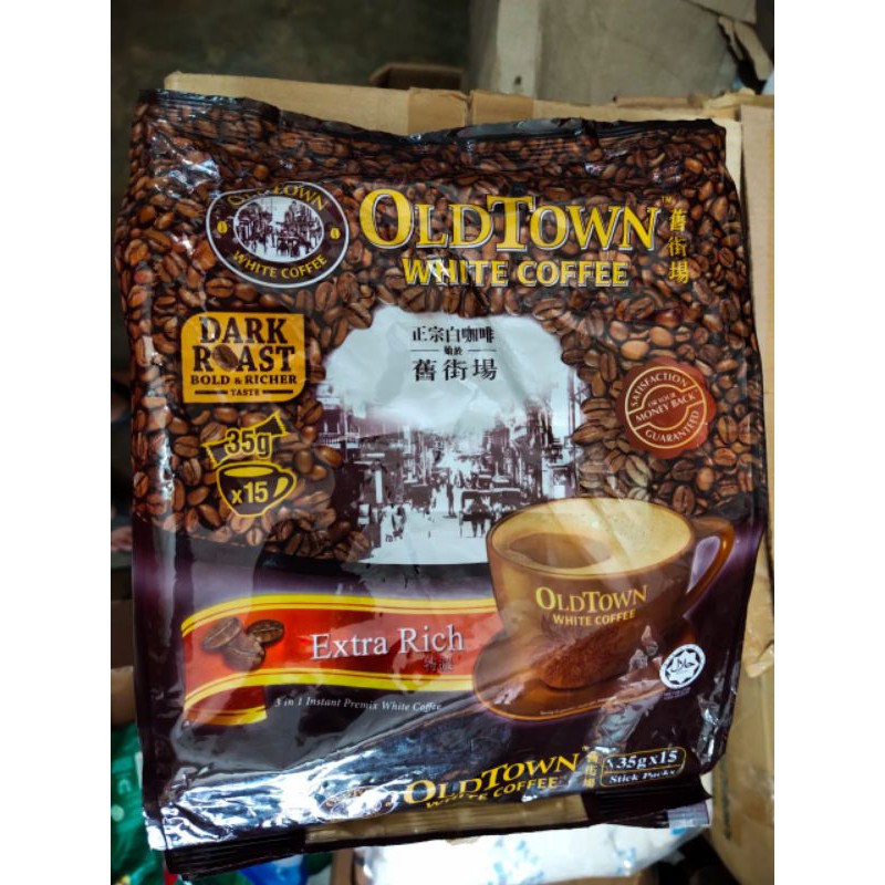 

Old Town White Coffee Dark Roast/Extra Kaw/Lebih Kaw
