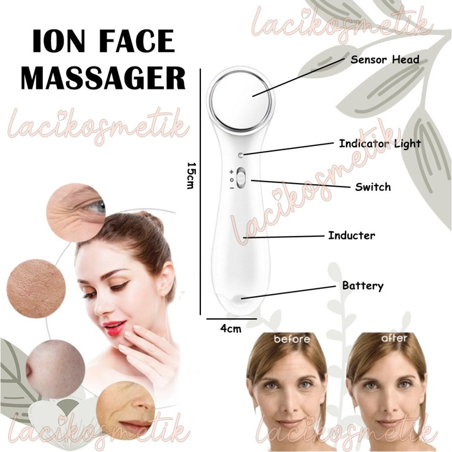 ✨LACIKOSME✨ ION FACE MASSAGER / seterika (setrika) wajah