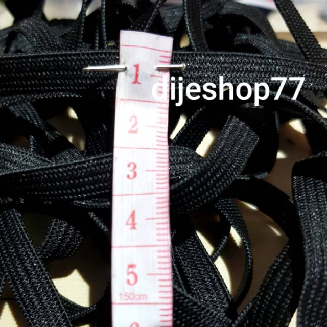 Karet elastis 0.8cm karet baby 8mm / karet masker earloop tali dasi masker kain hijab karet kerut