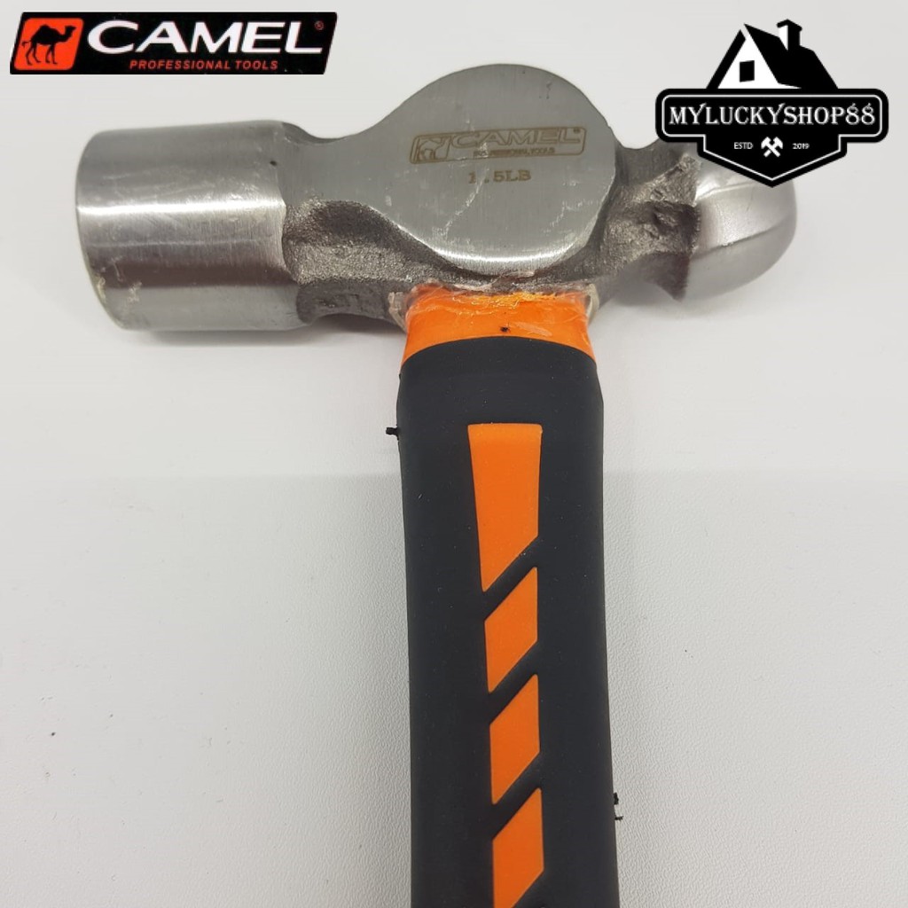 Camel Palu Konde 1.5LB Ball Pein Hammer Rubber Grip Karet 1.5 LB