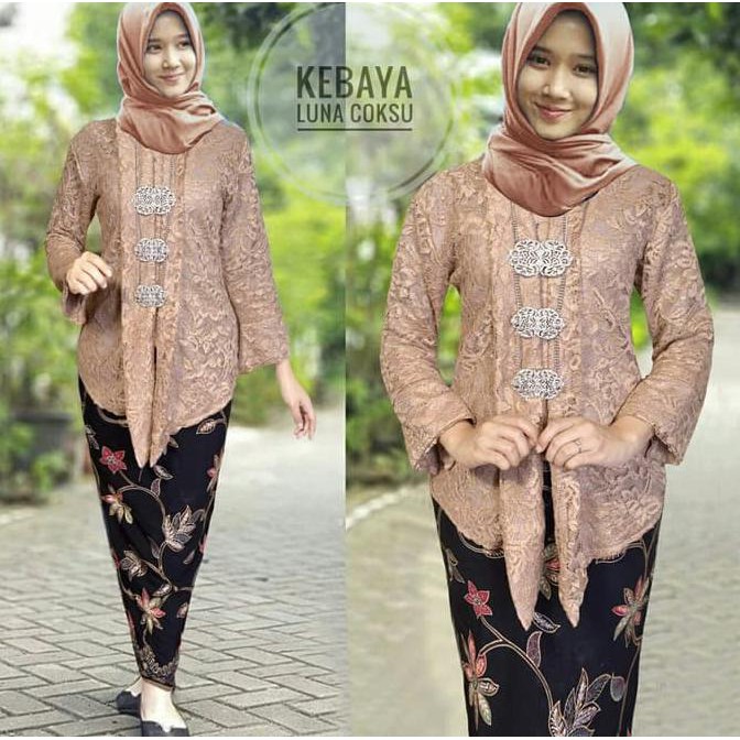 Kebaya Luna Coksu Hijab 0111 RJE Baju Gamis Wanita