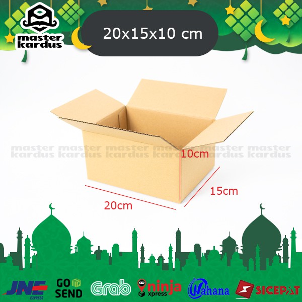 

Kardus Box Packing Ukuran 20x15x10 cm Polos