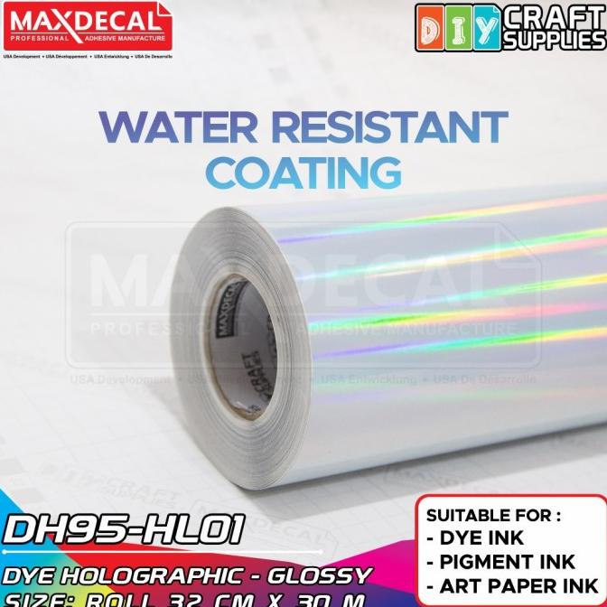 

Ready stock] MAXDECAL DH95 - HL01 Sticker Vinyl Hologram PET Inkjet Coating A3 ROLL