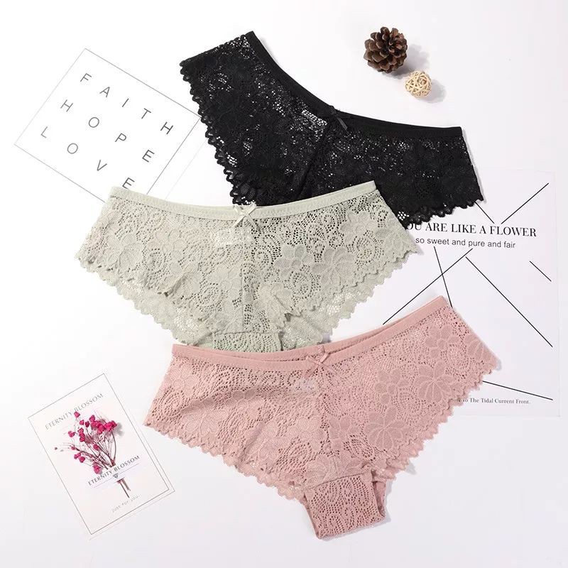 Mona Panties Celana Dalam CD Wanita Renda Lace Hot Sexy Seamless