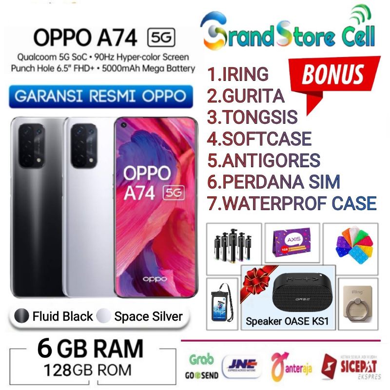 OPPO A74 5G RAM 6/128 GB | OPPO A74 4G 6/128 GB GARANSI RESMI OPPO INDONESIA