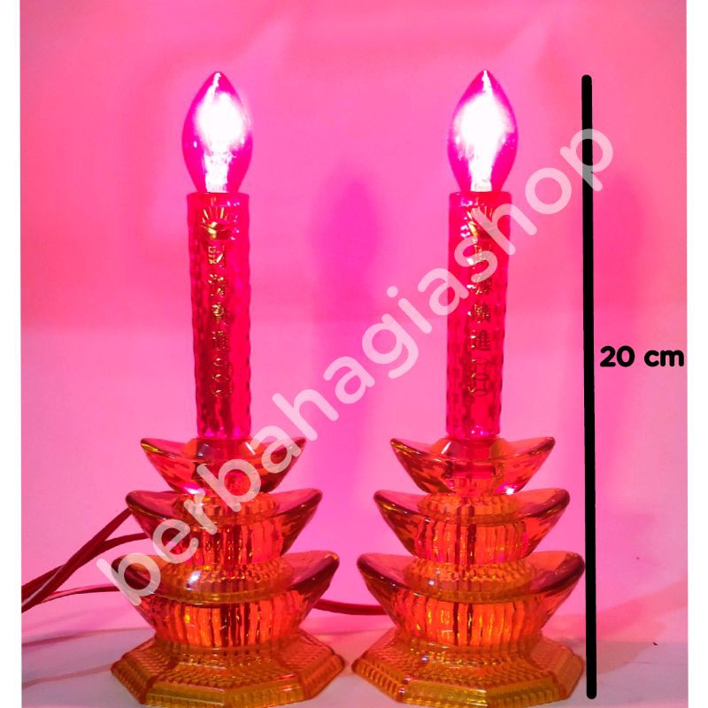 Lampu Altar Puja Yuan Bao LED / Lampu Sembahyang LED / Lampu Sembahyang Yenpau