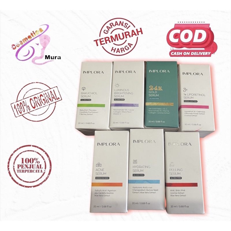 *serum wajah* ⚡️ TERLENGKAP -  implora serum - serum implora / serum wajah implora || serum implora 24 k gold