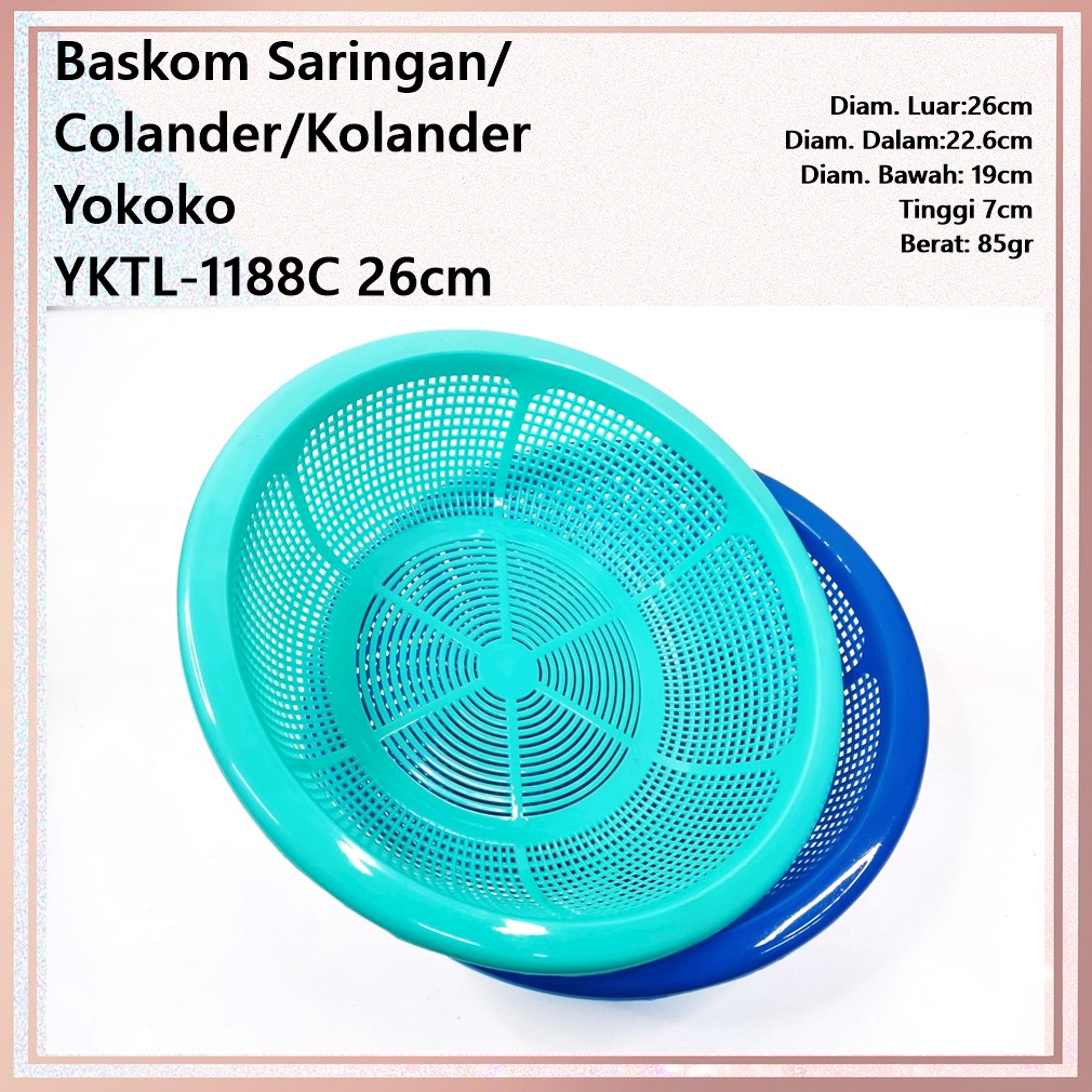 Baskom Saringan/Colander Yokoko YKTL-1188C 26cm