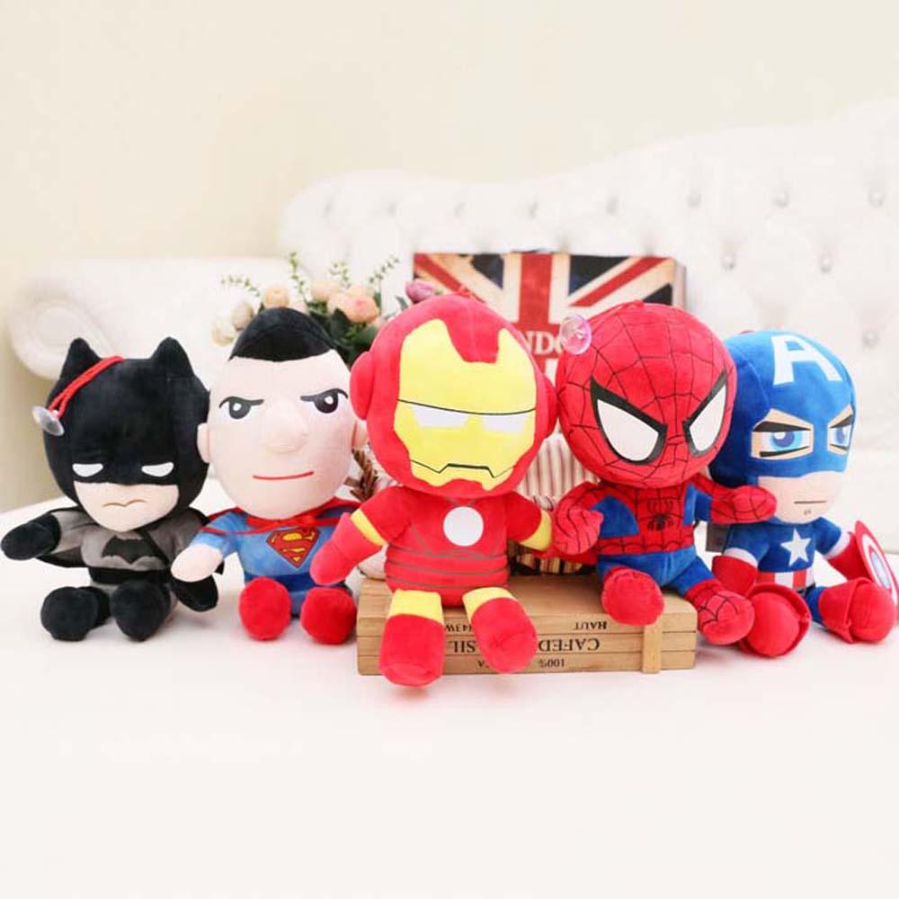 Quinton Marvel Avengers Untuk Anak Mainan Lembut Iron Man Captain America Batman Spiderman Mainan Mewah