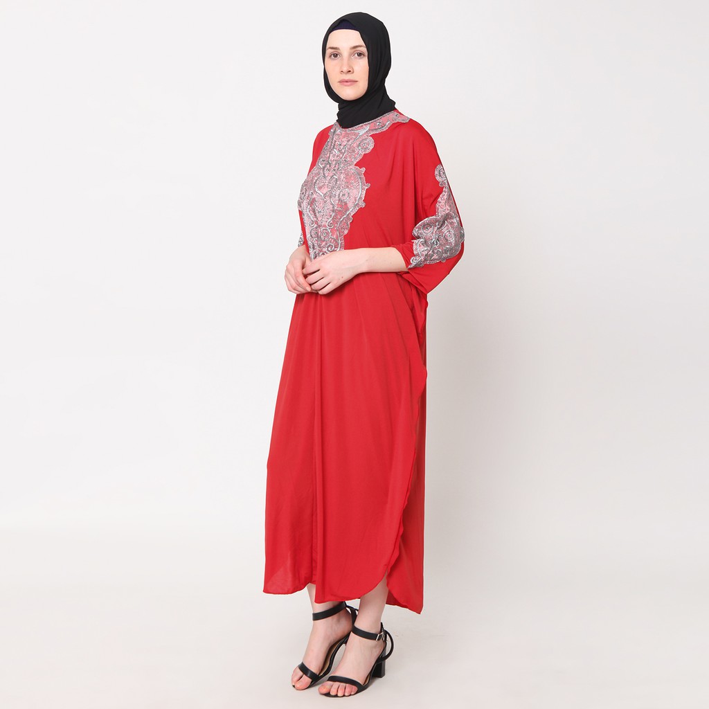 Baju Muslim Long dress Variasi Renda Terbaru - Almirrah