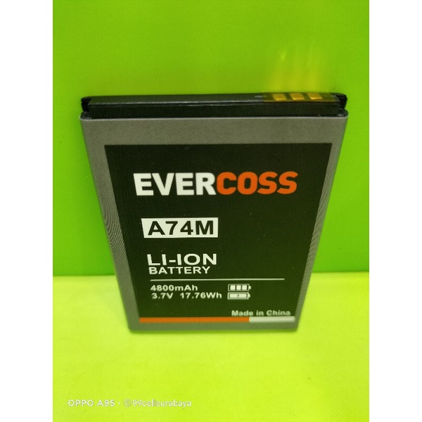 Baterai battery batrai batre Evercoss A74M original