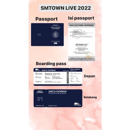 [COD] [READY] [REJECT] TIKET PASSPORT SMCU EXPRESS KWANGYA NCT AESPA SHINEE EXO TVXQ RED VELVET SNSD