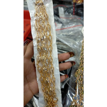 gelang xuping lapis mas mata putih