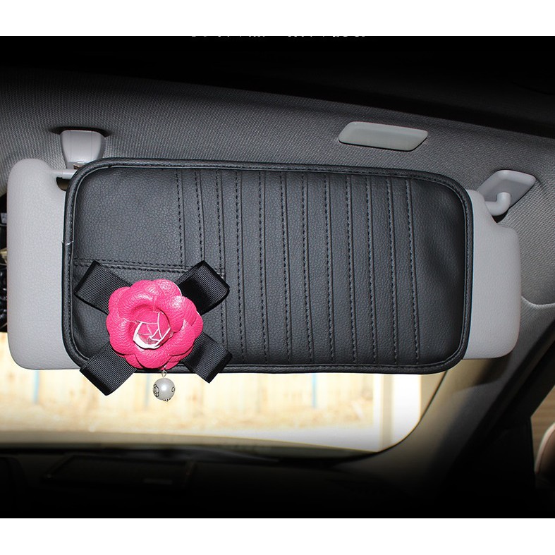 Tempat CD gantung Sunvisor Mobil DAD Bunga Passion Flower