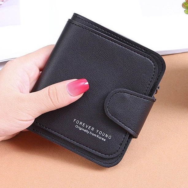 Medan Termurah KD39 Korean style Dompet cantik leather Dompet wanita Lipat import FY simple