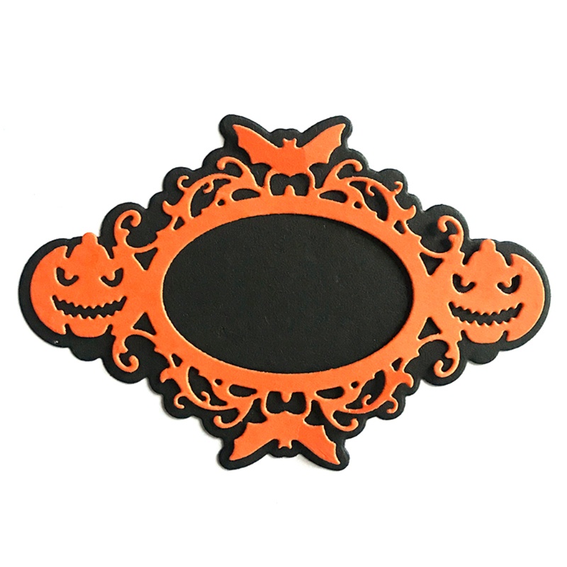 Cetakan Stensil Cutting Dies Motif Labu Halloween Bahan Metal Untuk Scrapbook / Craft DIY