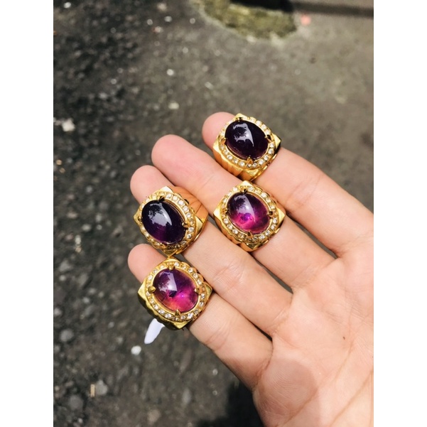 CINCIN KECUBUNG UNGU ASLI KALIMANTAN  100% NATURAL