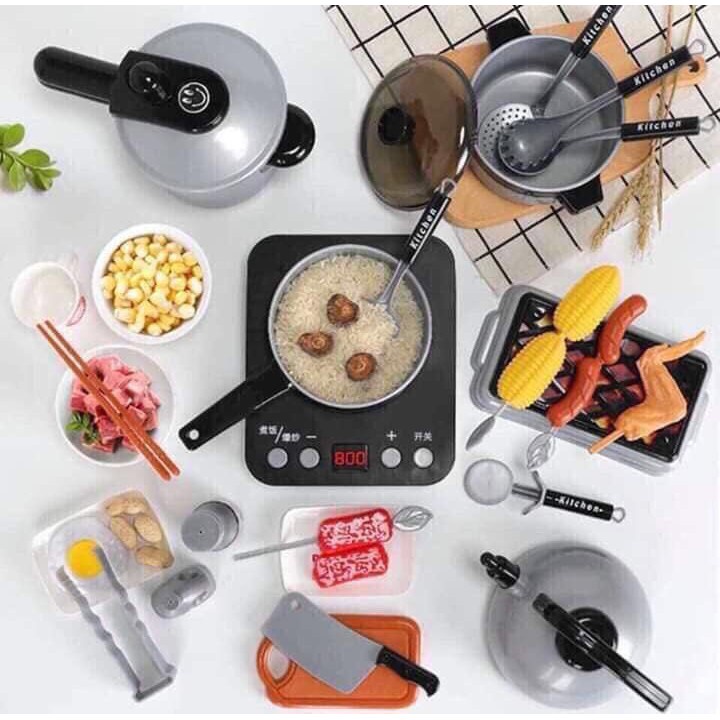 HZ Mainan Anak Home Kitchen Play set 36Pcs / Mainan Masak Dapur / Peralatan Kitchen Masak