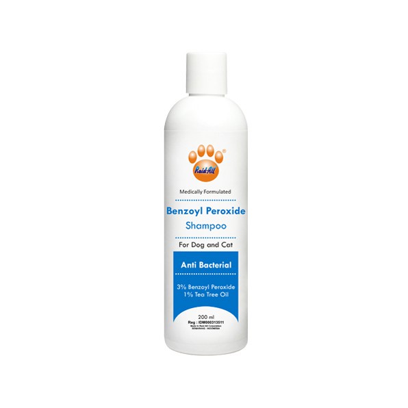 Shampoo Kucing Anjing Anti Bakteri Benzoyl Peroxide 200ML Raid All