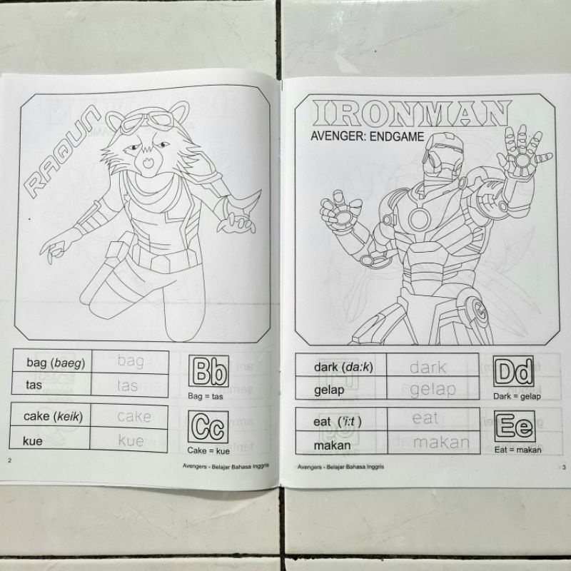 BUKU MEWARNAI MOTIF ANAK COWOK UKURAN BESAR ( 29 X 21 CM ) KERTAS HVS