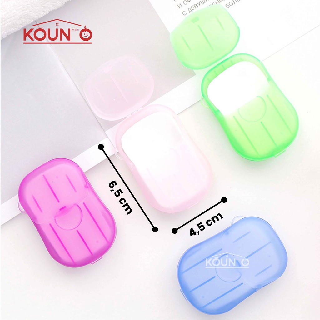 Sabun Cuci Tangan Kertas Mini Travel Disposable Paper Hand Soap Sabun Tangan Sabun Kertas Isi 20 lbr