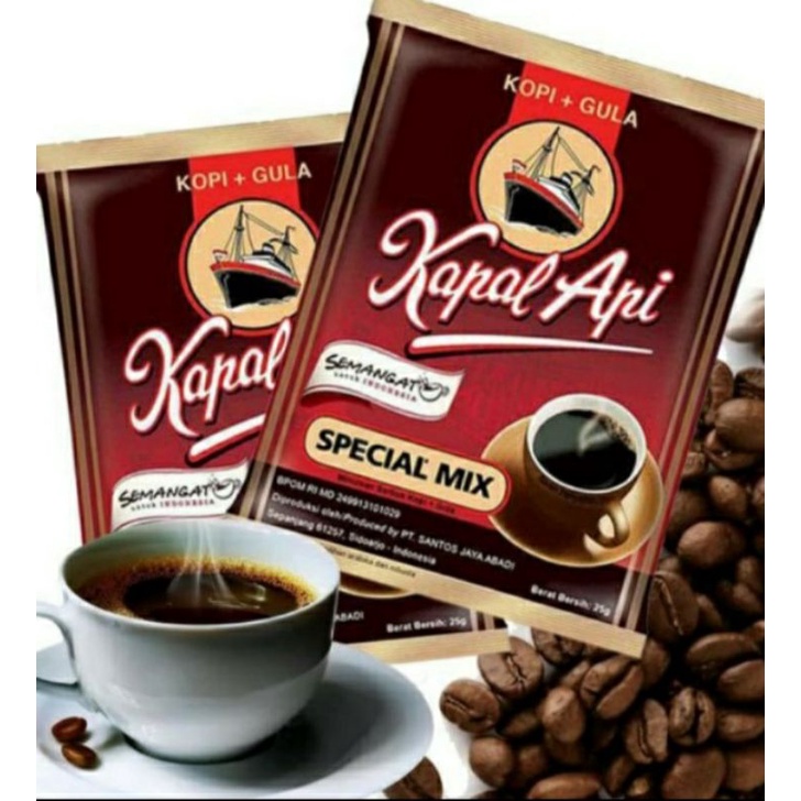 

Kopi kapal Api special Mix renceng isi 10 pcs# kopi+gula#