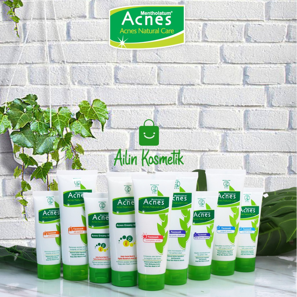 ACNES Natural Care Series Oil Control| Face Wash | Milk Cleanser | Toner | Whitening Cream by AILIN