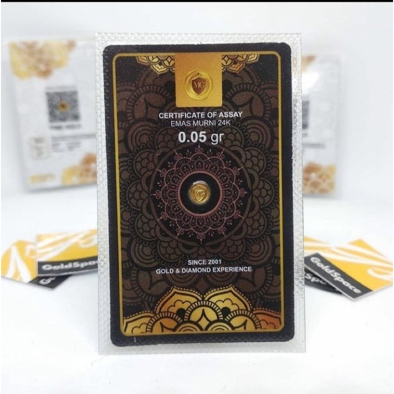 Mini gold 0,05 gram emas mini