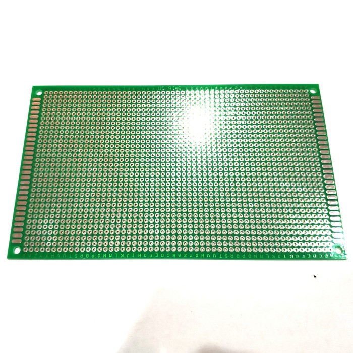 PCB Dot Matrix lubang single Layer Through Hole 9x15 cm FR4 protoboard