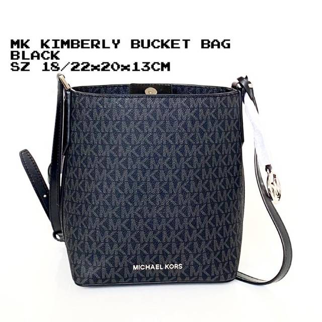 READY. MK KIMBERLY BUCKET BAG BLACK