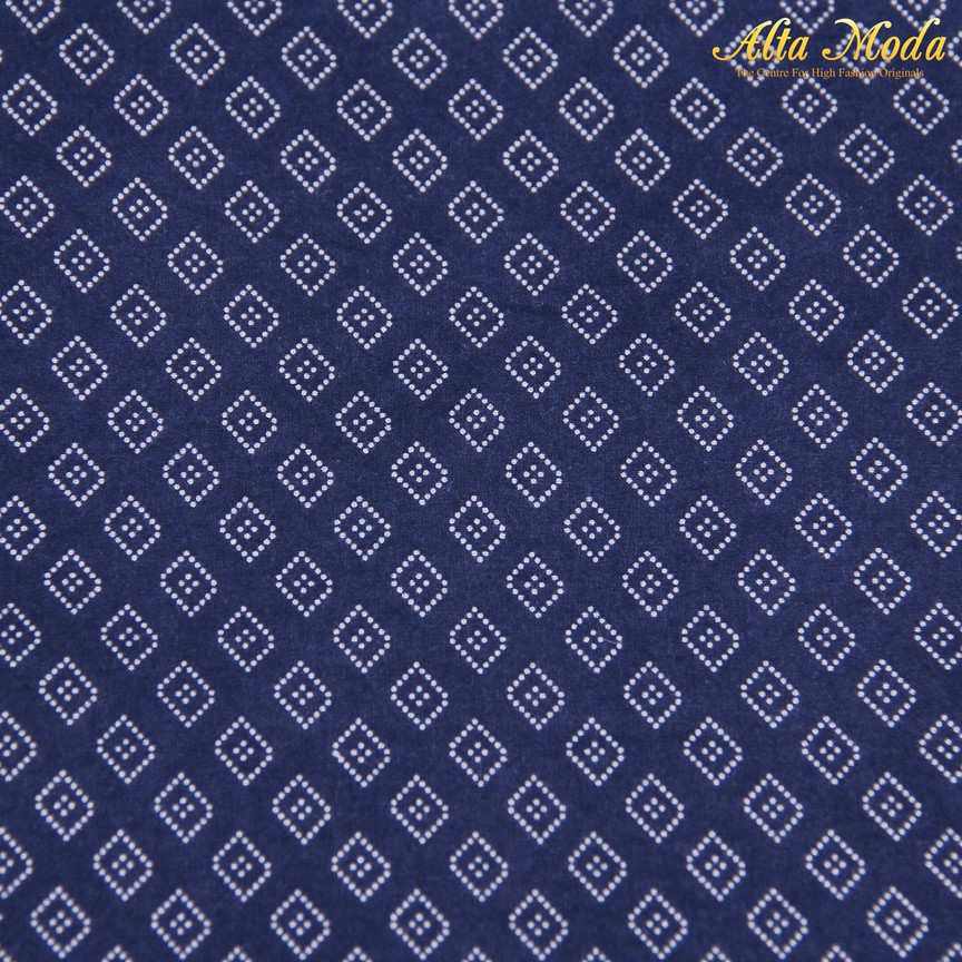 

Alta Moda Cotton Shirting Indigo Motif Titik-Titik Wajik Putih (1M)
