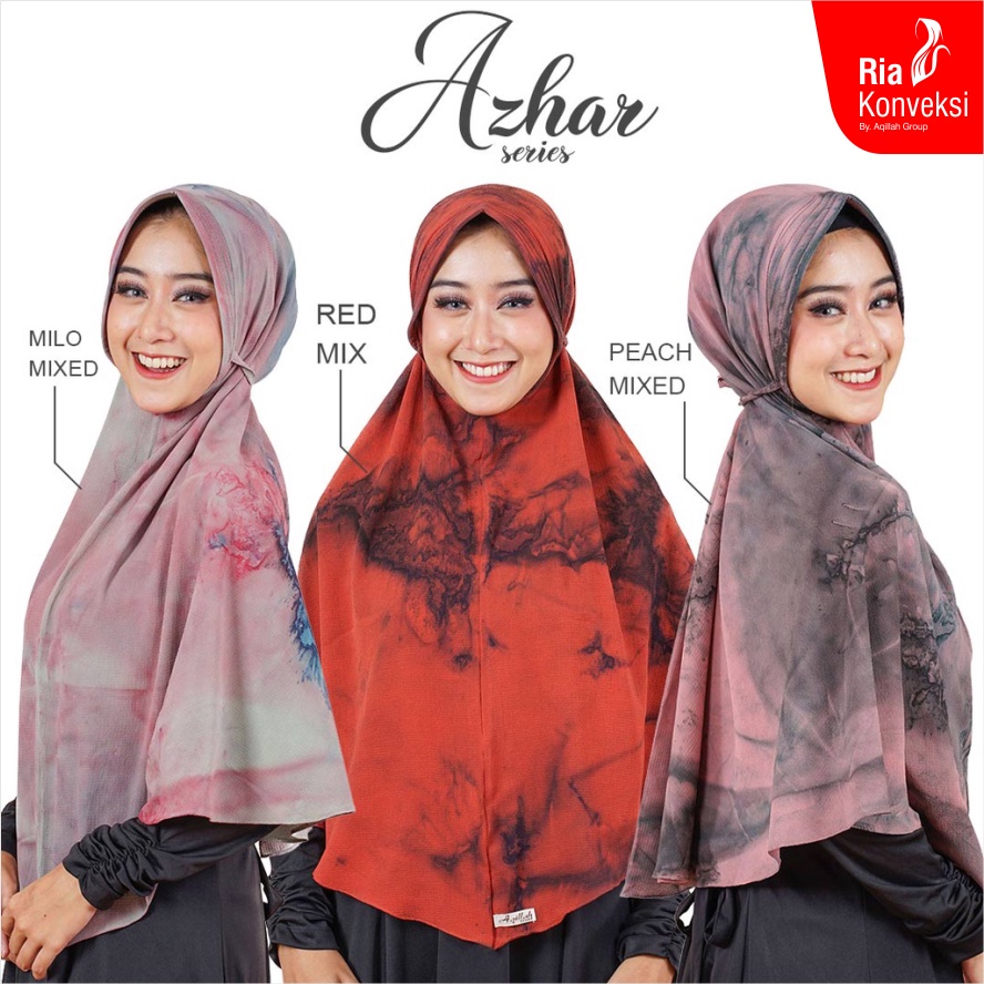 ST0019 Hijab Bergo Tiedye Instant Jumbo Crepe Motif Tydie Tory Pet Antem Tali Belakang 030