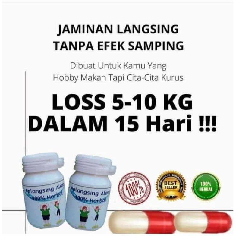 pelangsing alami 100% herbal
