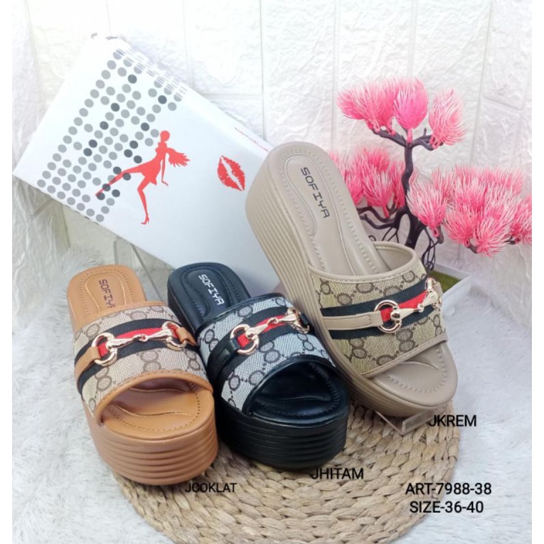 Sandal wedges import sofiya 7988-38