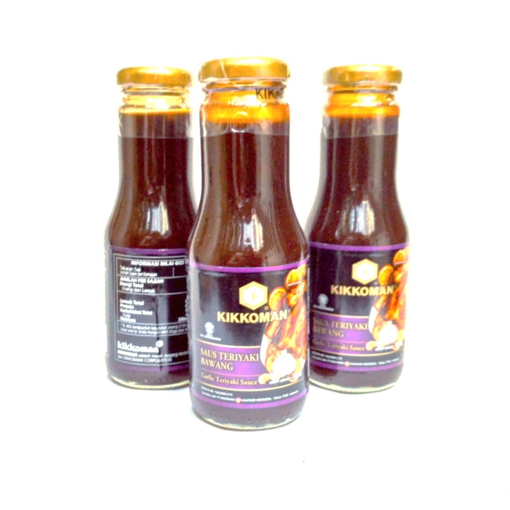 

Saus Teriyaki Bawang_Garlic 300gr x 3 botol brand KIKKOMAN area JADETABEK only