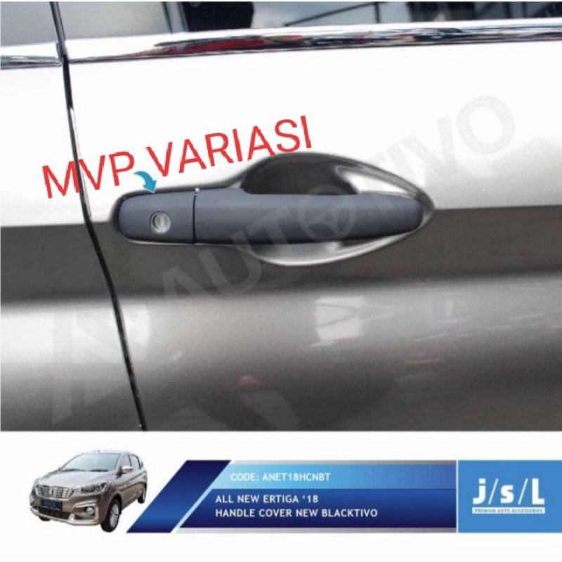 JSL Cover Pegangan Pintu Blacktivo All New Ertiga 2018 Handle Cover