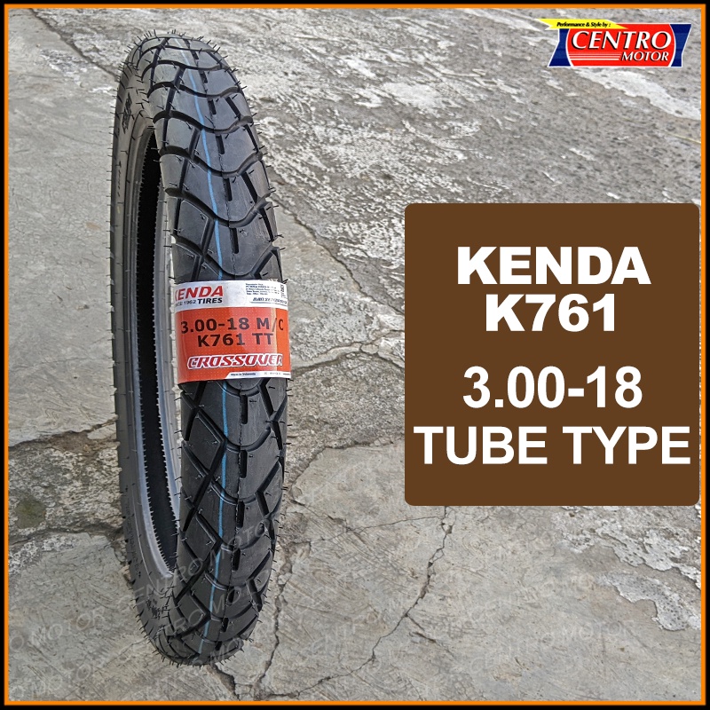 KENDA K761 300X18 BAN DUAL PURPOSE TUBE TYPE,Ban Ring 18 untuk Tiger, Megapro, RXK, Thunder
