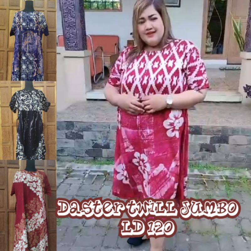Daster payung jumbo twill dress batik pekalongan model terbaru bahan tebal nyaman dipakai