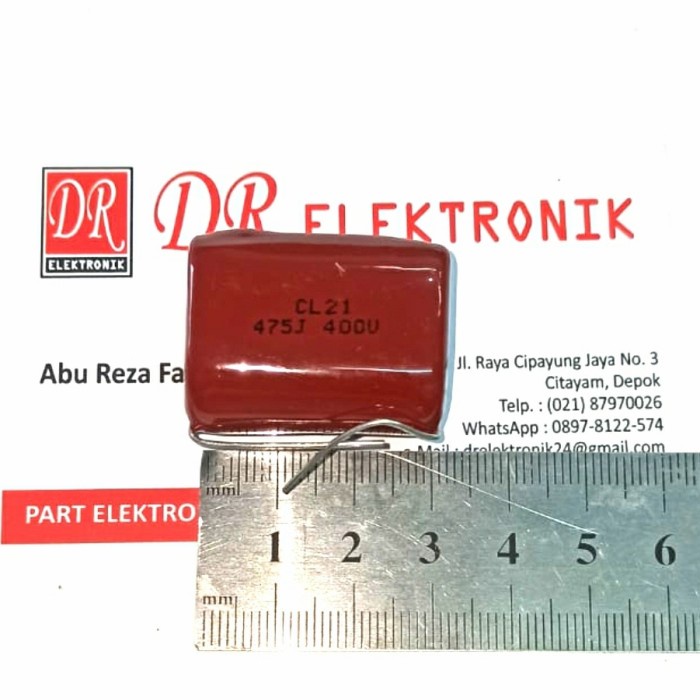 MILAR Bagus Las Berat 475K 475 4,7uf 400v 400 Kapasitor Capasitor ALSH27