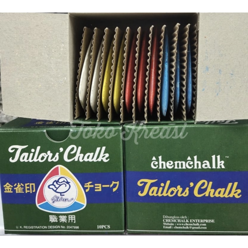 Kapur Penanda Bahan - kapur jahit - kapur kelinci - Tailor Chalk Merk Golden per pcs