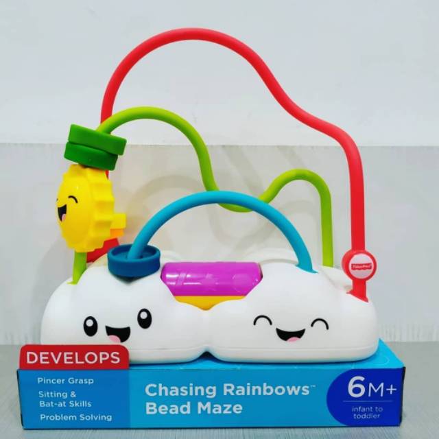 Fisher price chasing rainbows bead maze mainan bayi anak toys baby hadiah edu kado ultah puzzle