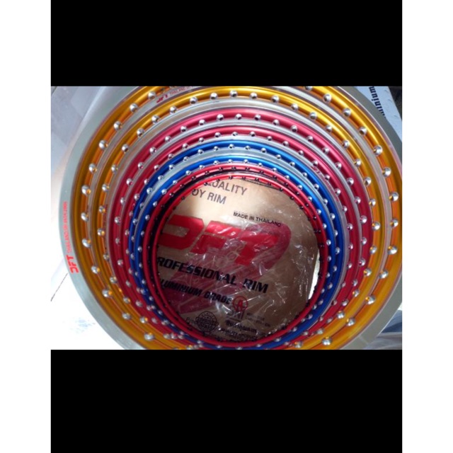 Velg jari2 DFT THAILAND 2TONE uk 140x17 sepasang depan belakang