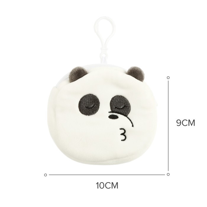 Hot sale  MINISO Dompet Wanita Kecil Tas Koin We Bare Bears Plush Karakter Coin  hanya di shopee