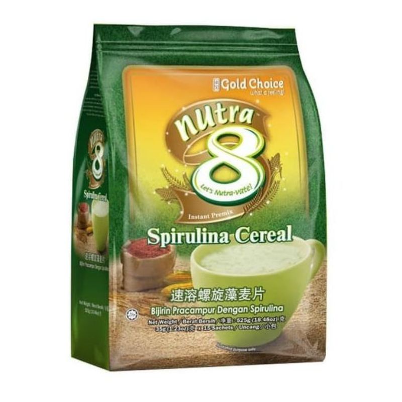 

1 Sacet Gold Choice Nutra 8 Spirulina Cereal Instant Premix.